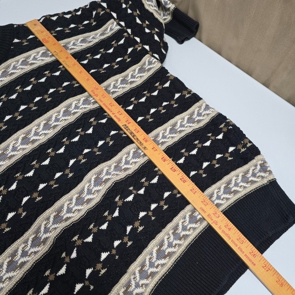 Geoffrey Beene Mens Cotton 3D Knit Sweater Size XL Grunge Retro Academia - Picture 11 of 12